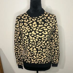 POPSUGAR XS Cheetah Crewneck Sweater